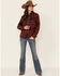 Image #2 - Ariat Women's R.E.A.L. Marsala Southwestern Print Shirt Jacket, Burgundy, hi-res