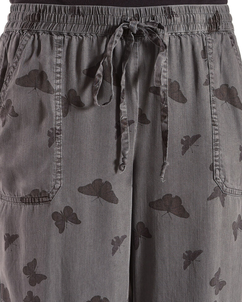 Billy T Women's Butterfly Drawstring Pants, Blue, hi-res
