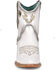 Image #3 - Corral Women's Patent Leather Inlay & Embroidery Western Booties - Snip Toe, White, hi-res