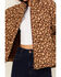 Image #3 - Sadie & Sage Women's Floral Puffer Jacket, Brown, hi-res