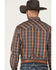 Image #4 - Resistol Men's Reid Plaid Print Long Sleeve Snap Western Shirt, Dark Grey, hi-res