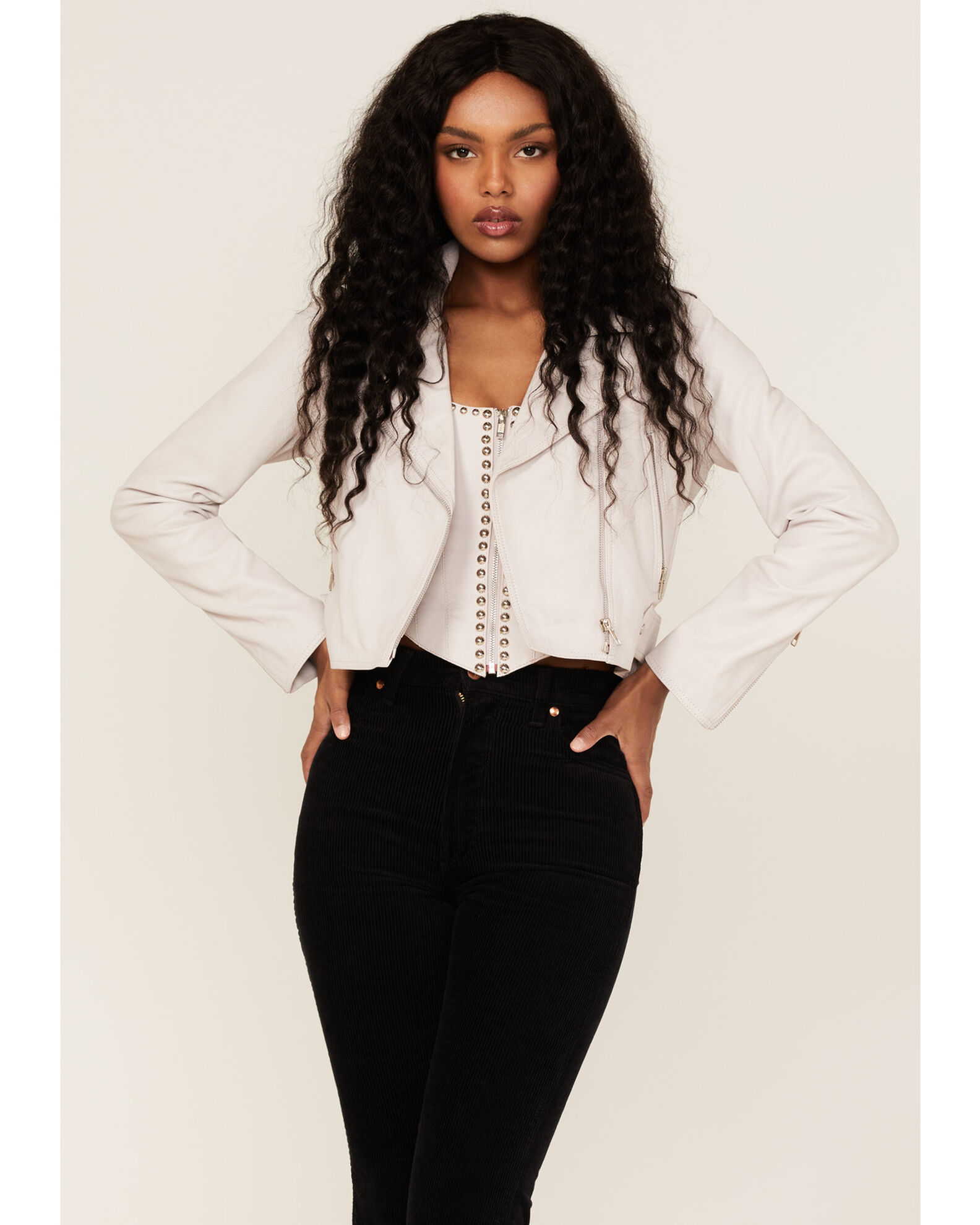 Moto sweater women's top