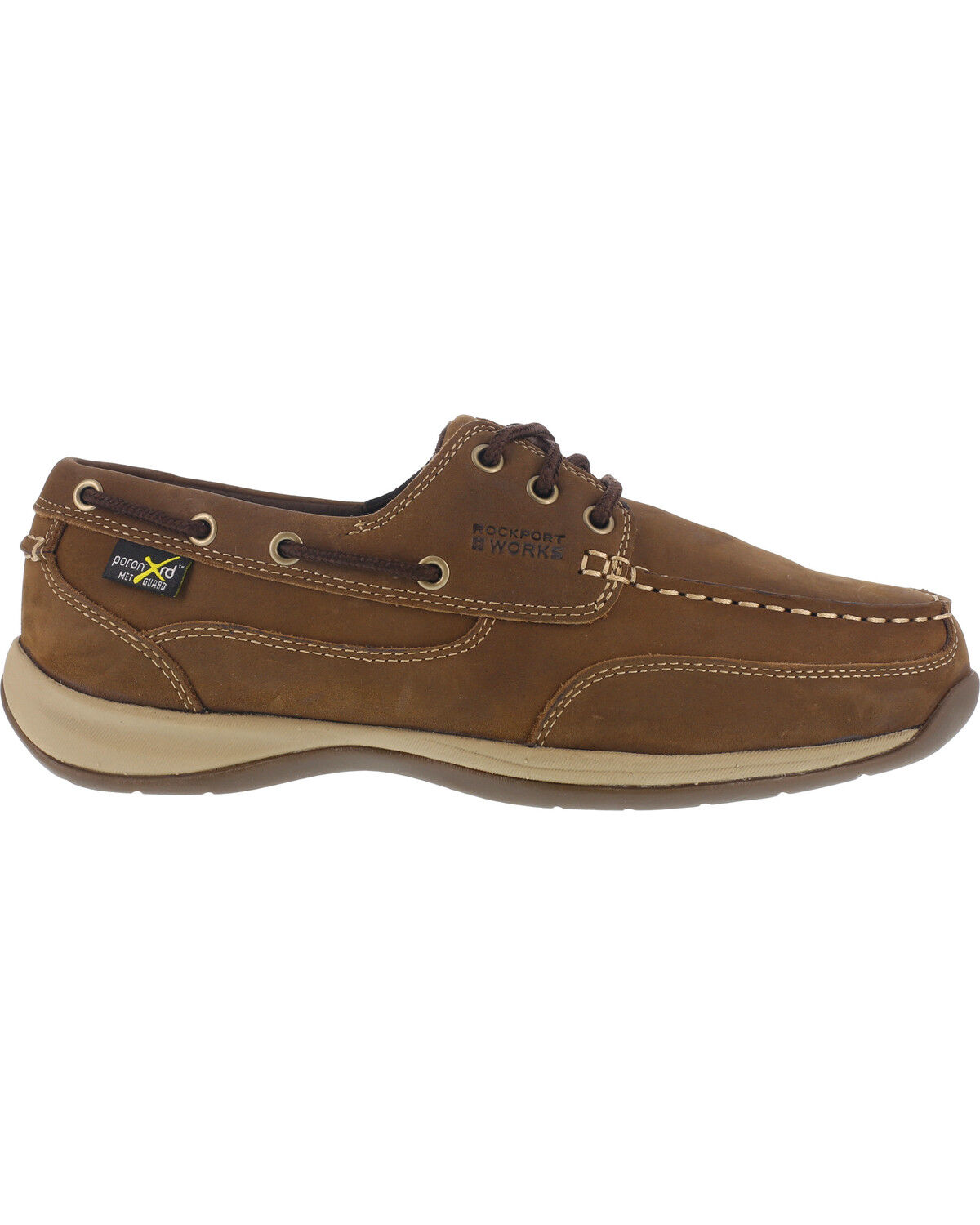 Image #3 - Reebok Women's Sailing Club Met Guard Construction Shoes - Steel Toe, Brown, hi-res