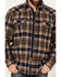 Image #3 - Cody James Men's Barrett Plaid Print Sherpa Lined Button-Down Jacket, Blue, hi-res