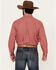 Image #4 - Cinch Men's Geo Print Long Sleeve Button-Down Western Shirt, Red, hi-res