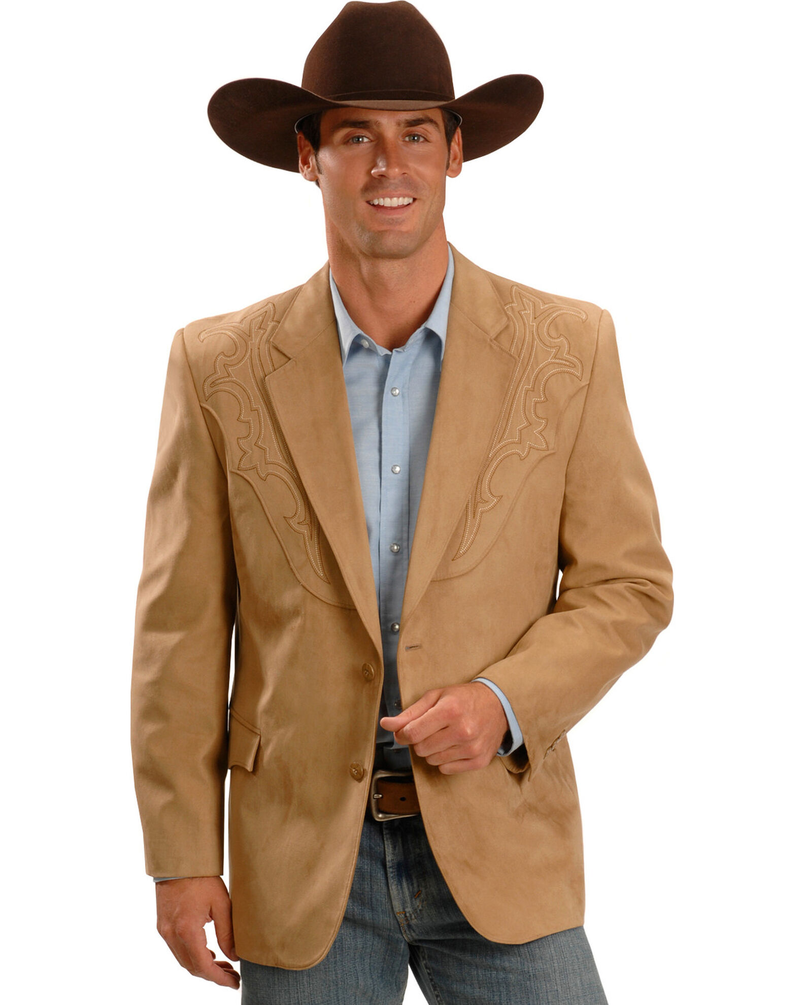 Circle S Men s Embroidered Micro Suede Sportcoat Country Outfitter