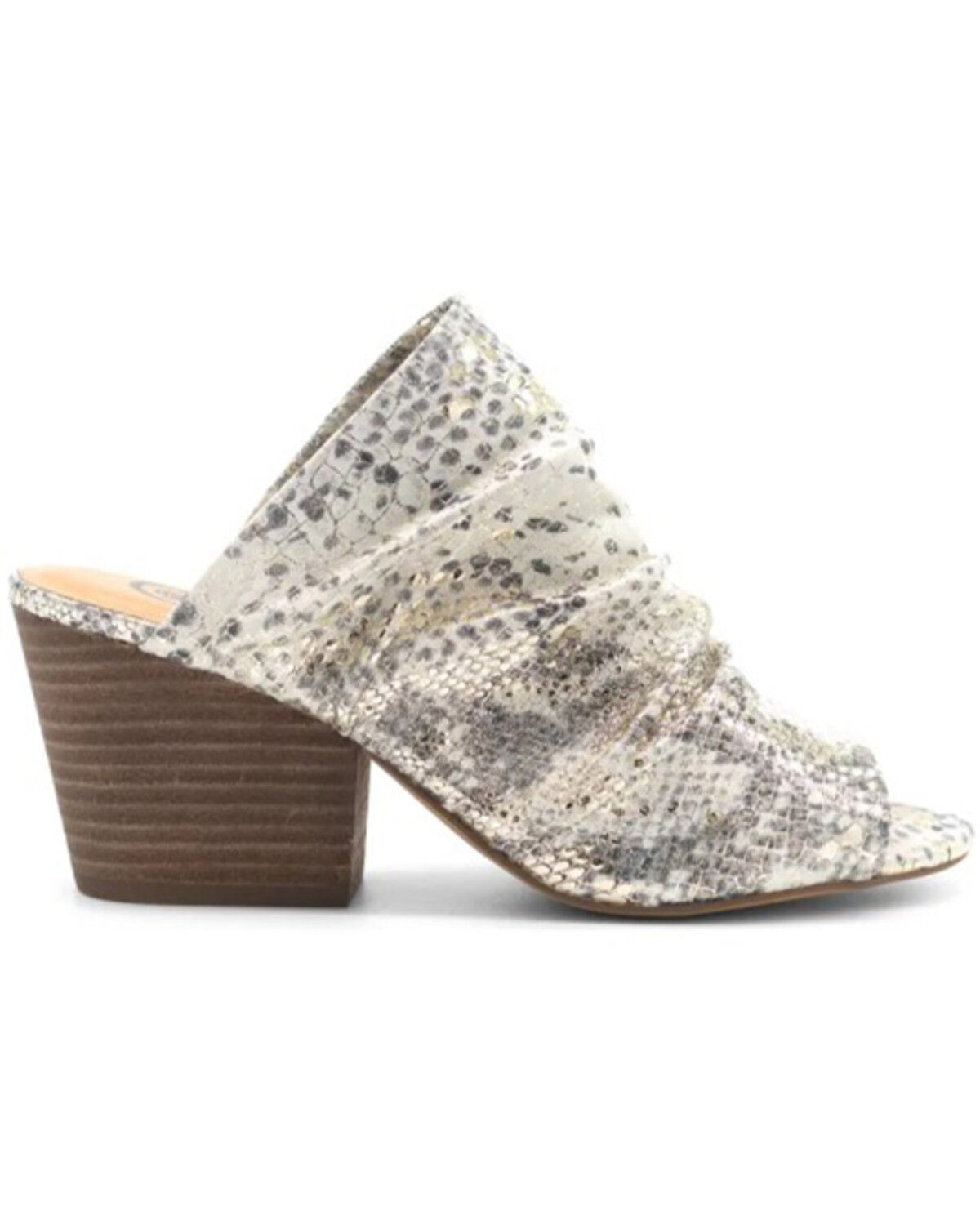 Image #2 - Golo Shoes Women's Landon Snake Print Open Toe Mule, Multi, hi-res