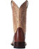 Image #3 - Ariat Men's Smooth Quill Ostrich Night Life Ultra Exotic Western Boot - Broad Square Toe, Brown, hi-res