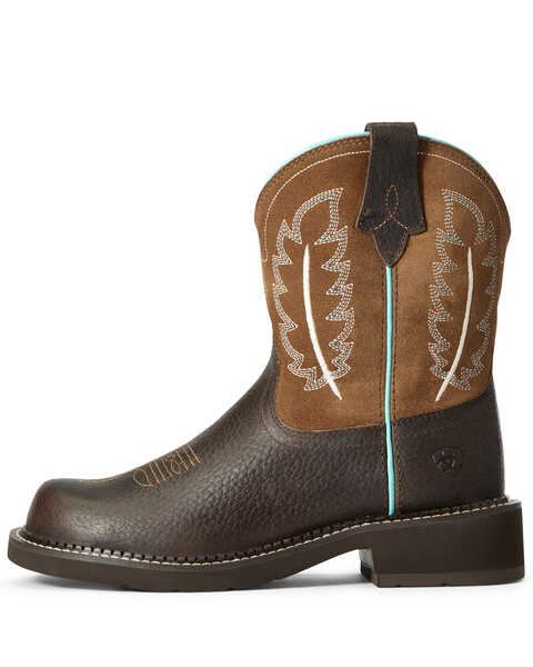 Image #2 - Ariat Women's Heritage Feather II Performance Western Boots - Round Toe, Brown, hi-res