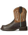 Ariat Women's Heritage Feather II Western Boots - Round Toe, Brown, hi-res
