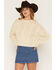 Image #1 - Cleo + Wolf Women's Lace-Up Sweater, Ivory, hi-res