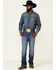 Image #1 - Wrangler 20X Men's Cynn Dark Wash Vintage Stretch Slim Bootcut Jeans , Blue, hi-res