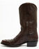Image #3 - Cody James Black 1978® Men's Chapman Exotic Full-Quill Ostrich Western Boots - Round Toe, Brown, hi-res