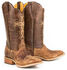 Image #1 - Tin Haul Men's Ichthys Philippians 4:13 Western Boots - Broad Square Toe, Brown, hi-res