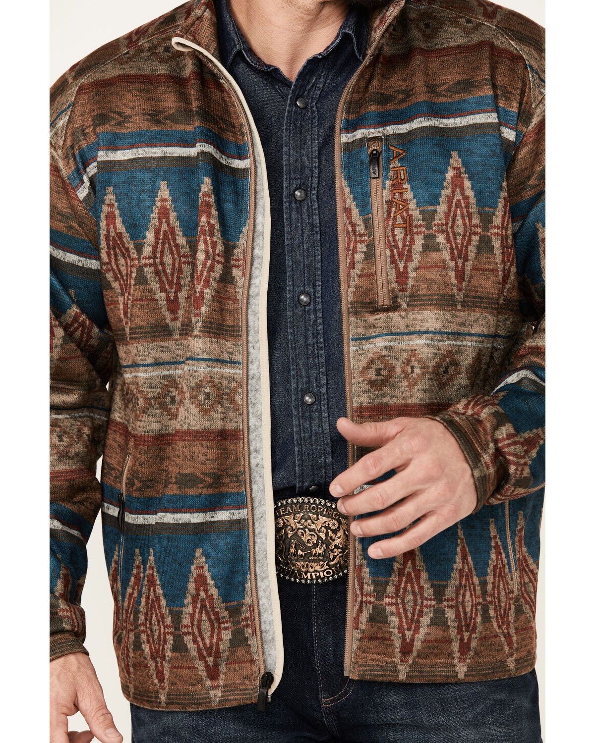 Image #3 - Ariat Men's Caldwell Southwestern Print Full Zip Jacket, , hi-res