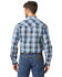 Wrangler Men's Assorted Stripe or Plaid Classic Long Sleeve Pearl Snap Western Shirt, Plaid, hi-res