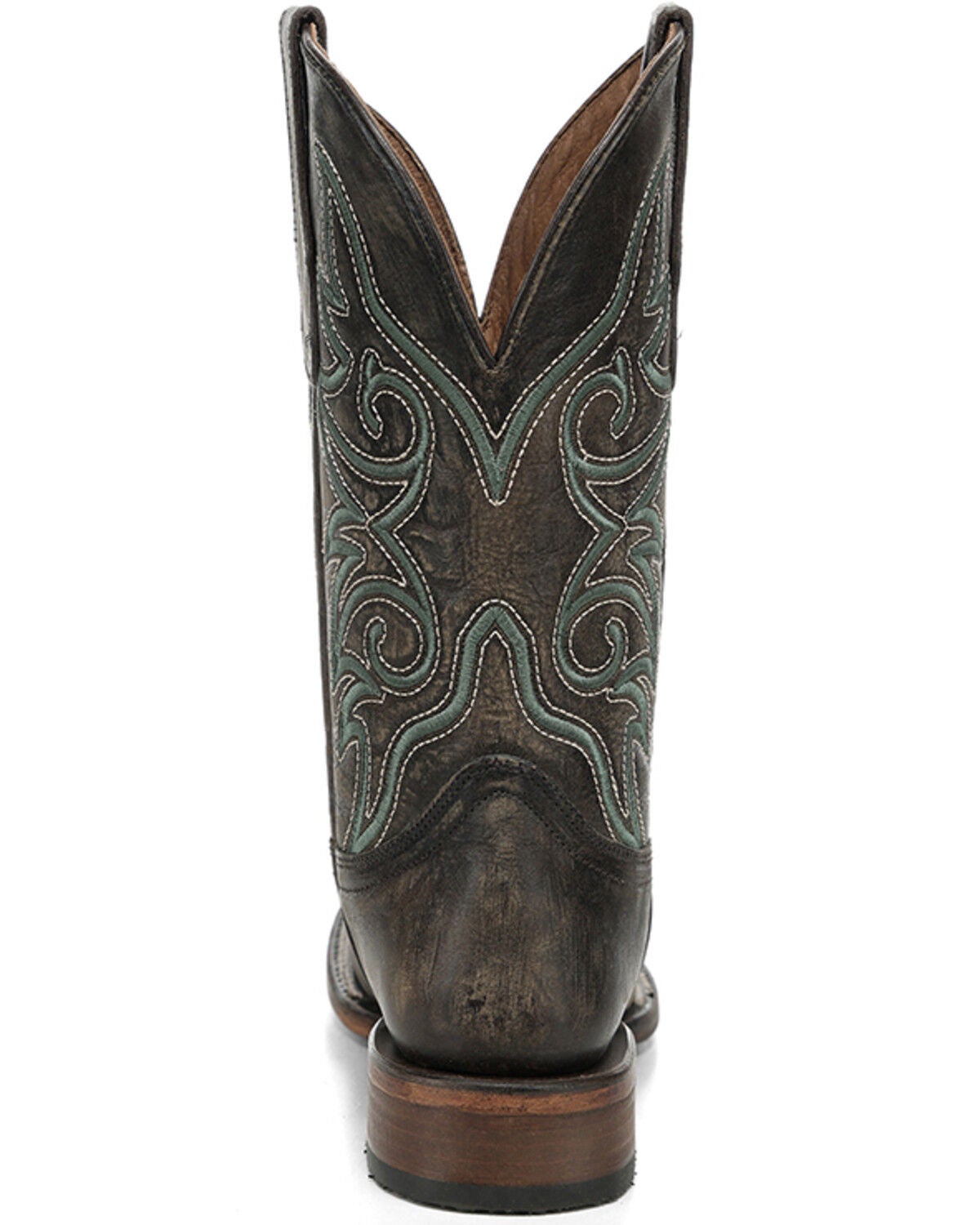 Image #4 - Circle G Men's Embroidered Western Boots - Broad Square Toe, Olive, hi-res