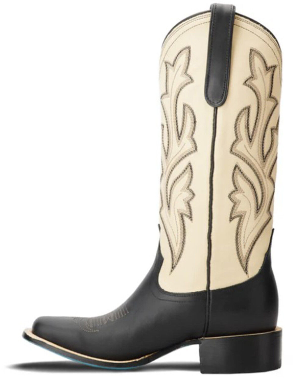Image #3 - Lane Women's Classic Square Western Boots - Square Toe, Jet Black, hi-res
