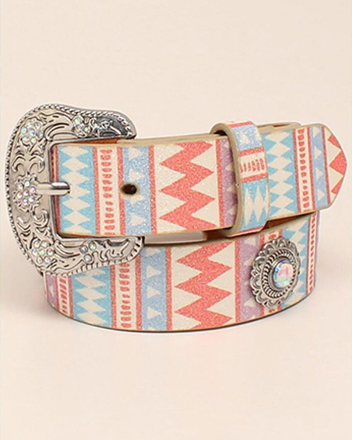 Image #1 - Angel Ranch Girls' Glitter Spindle Router Belt, Multi, hi-res