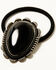 Image #3 - Shyanne Women's Onyx Stone Concho Ponytail Holder, Black, hi-res