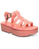 Image #1 - Bearpaw Women's High Seas Platform Sandals, Coral, hi-res