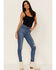 Image #1 - Levi's Women's 721 Medium Wash Chelsea Bend High Rise Skinny Jeans, Blue, hi-res