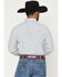 Image #4 - Wrangler X Cody Johnson Men's Striped Print Long Sleeve Button-Down Western Shirt, White, hi-res