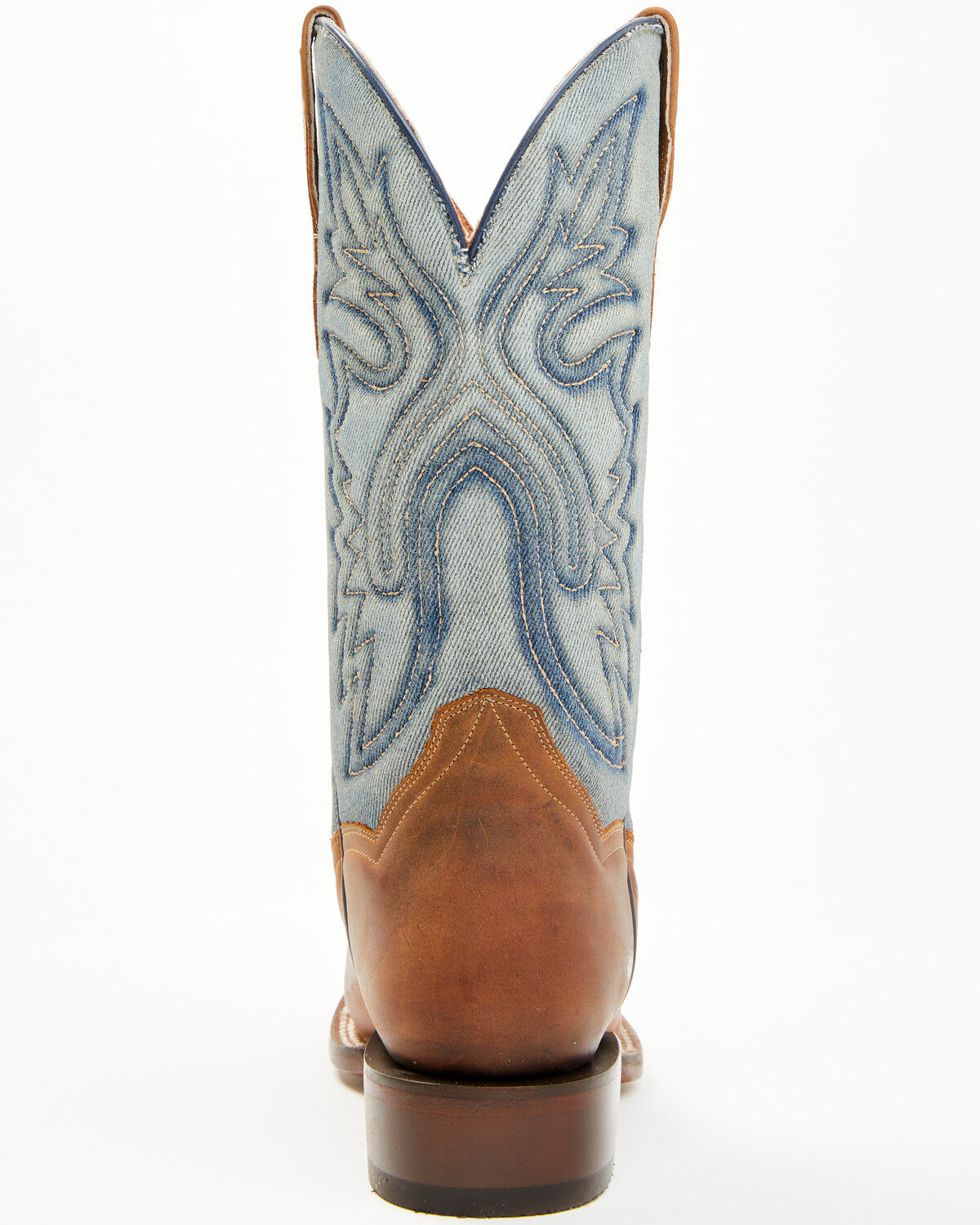 Image #5 - Dan Post Women's Ellie Western Boots - Broad Square Toe, Tan/turquoise, hi-res