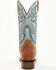 Image #5 - Dan Post Women's Ellie Western Boots - Broad Square Toe, Tan/turquoise, hi-res