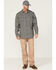 Image #2 - Hawx Men's FR Plaid Print Woven Long Sleeve Button-Down Work Shirt , Navy, hi-res