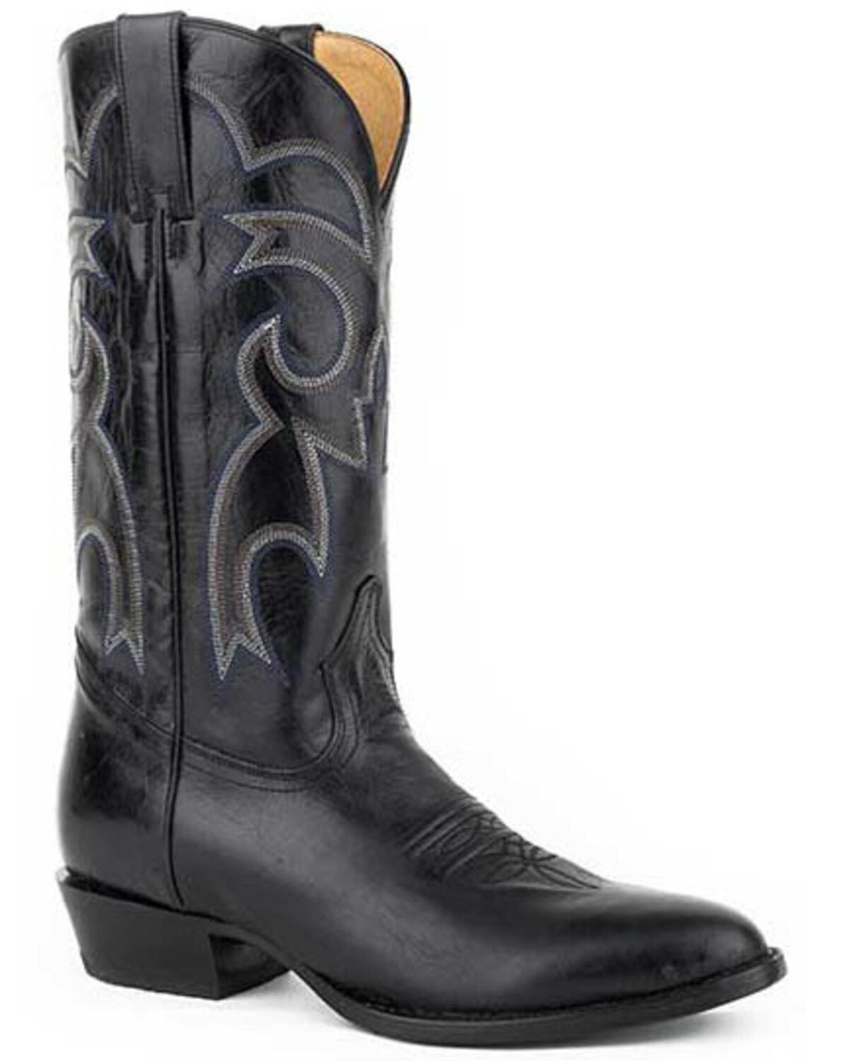 Image #1 - Roper Men's Parker Black Western Boots - Round Toe, , hi-res