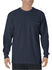 Image #1 - Dickies Men's Heavy Weight Crew Long Sleeve Tee - Big & Tall, Navy, hi-res