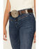 Image #2 - Idyllwind Women's Leather Concho Belt, Brown, hi-res