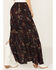 Image #4 - Shyanne Women's Paisley Print Slit Maxi Skirt, Black, hi-res