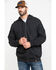 Image #1 - Wrangler Riggs Men's Terry Solid Full Zip Work Hooded Jacket , Black, hi-res