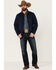 Image #2 - Pendleton Men's Solid Outdoorsman Zip-Front Wind Breaker Jacket, Navy, hi-res