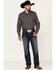 Image #2 - Cinch Men's Modern Fit Navy Large Geo Print Long Sleeve Western Shirt , Navy, hi-res