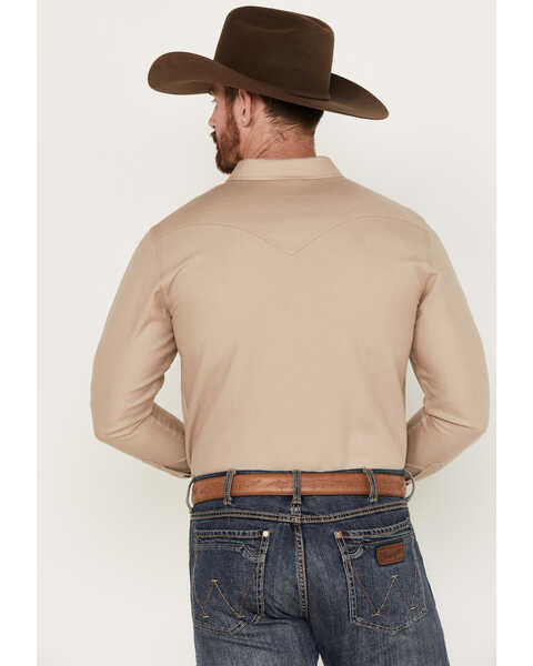 Image #4 - Cody James Men's Wooly Mammoth Western Long Sleeve Shirt, Tan, hi-res