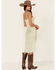 Sadie & Sage Women's Amy Dot Midi Dress, Sage, hi-res