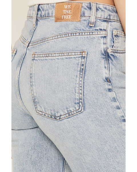 Image #3 - Free People Women's Pacifica Straight Leg Jeans, Blue, hi-res