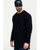 Image #3 - Hawx Men's FR Pocket Long Sleeve Work T-Shirt - Tall, Navy, hi-res
