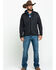 Stetson Men's Charcoal Fuzzy Bonded Sweater , Grey, hi-res
