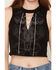Image #3 - Affliction Women's Crystal Canyon Steer Sleeveless Tank Top, Black, hi-res