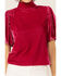 Image #2 - Free People Women's Velvet Knit Claudia Puff Short Sleeve Tee, Pink, hi-res