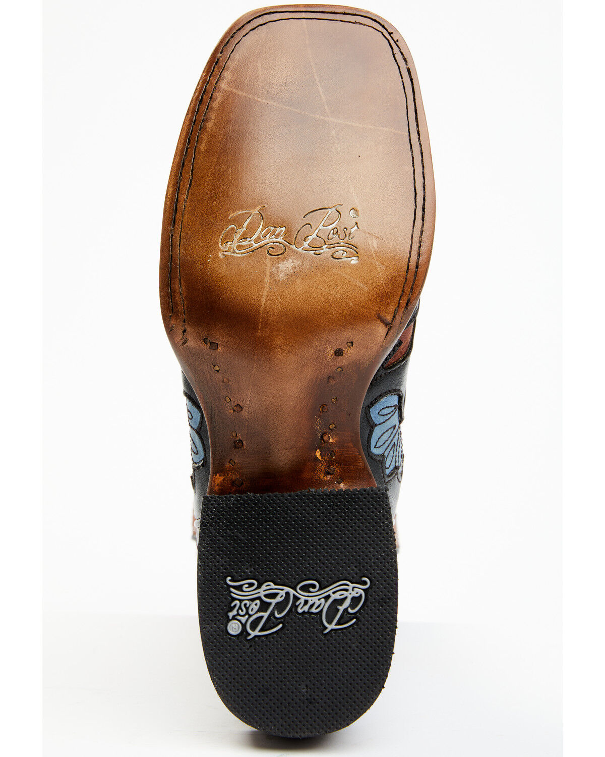 Image #7 - Dan Post Women's Tamarind Floral Leather Western Boots - Broad Square Toe, , hi-res