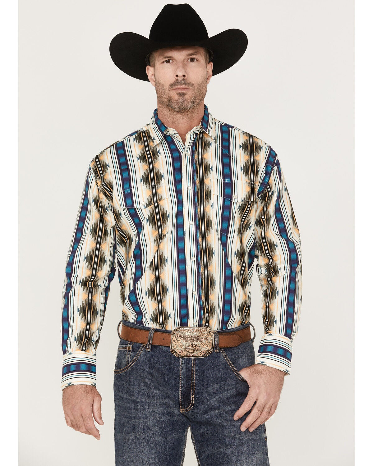 Long Sleeve Snap Western Shirt 