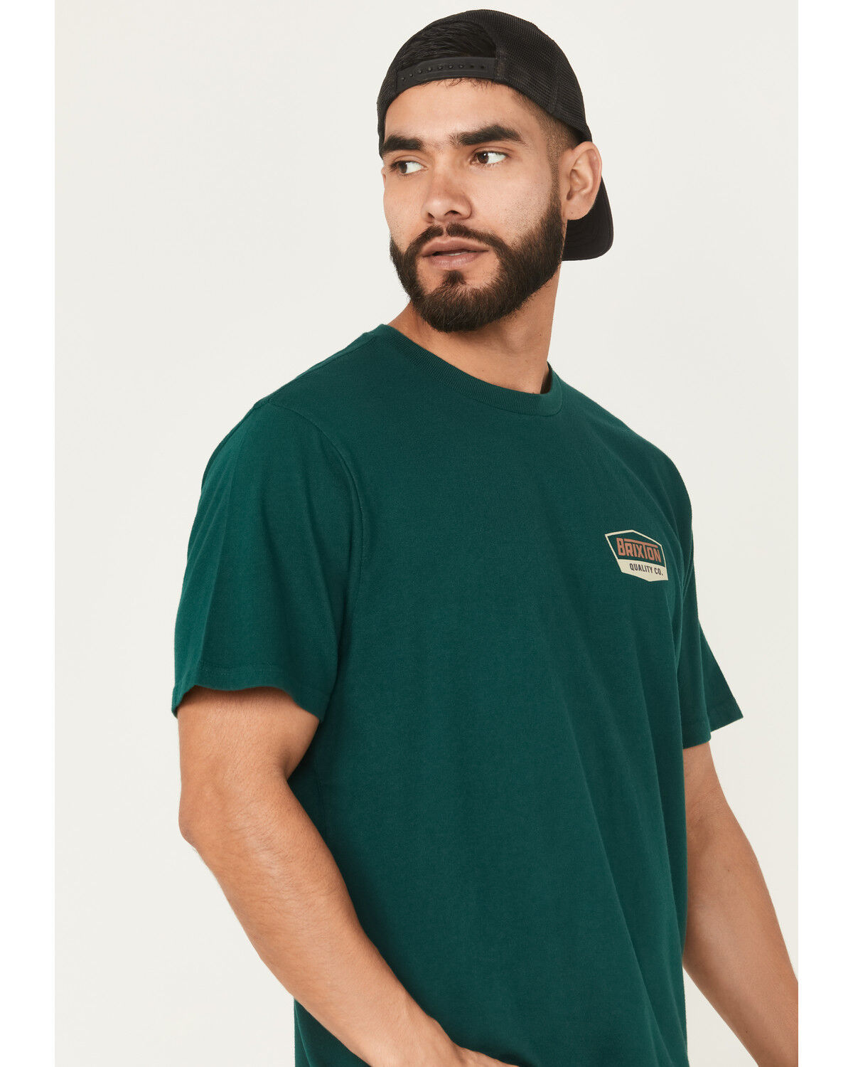 Image #4 - Brixton Men's Regal Logo Short Sleeve Graphic T-Shirt, Dark Teal, hi-res