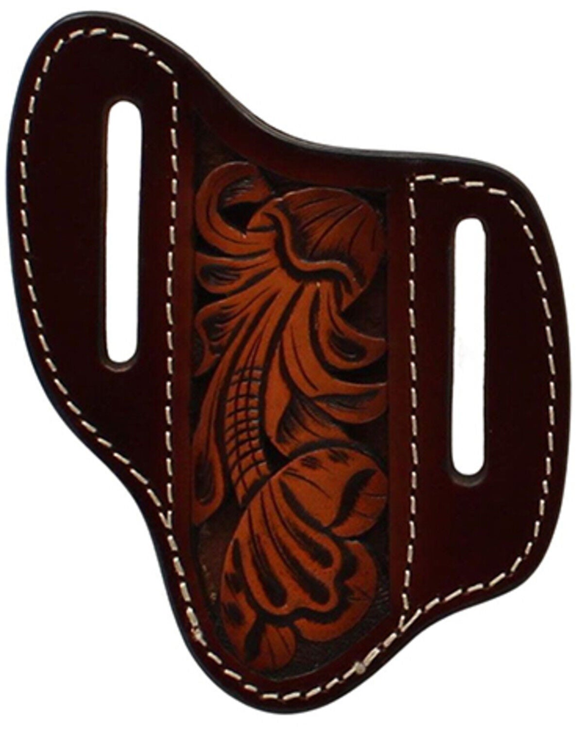 M & F Western Floral Knife Sheath, Tan, hi-res