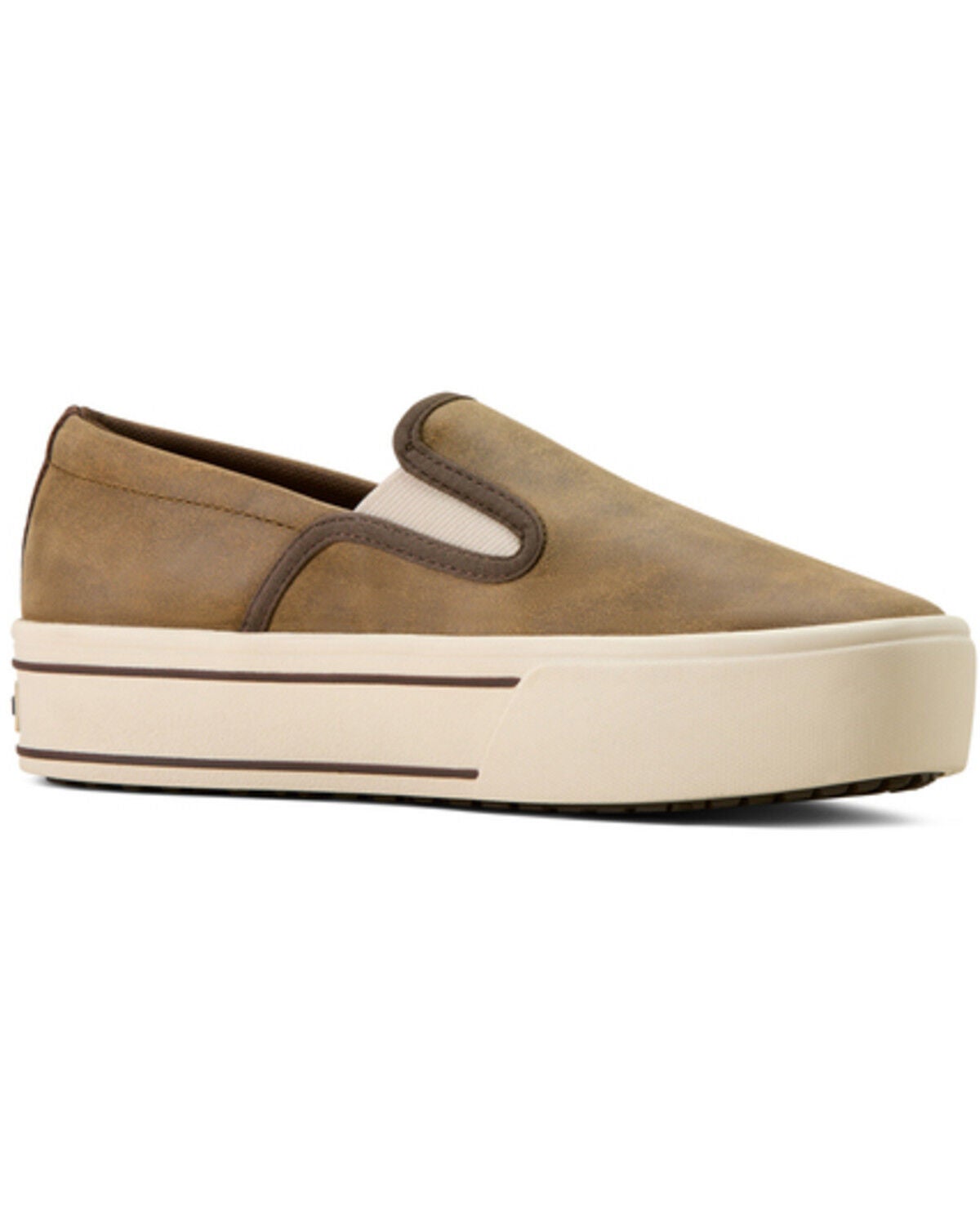 Image #1 - Ariat Women's Skylar Slip-On Casual Shoes, Brown, hi-res