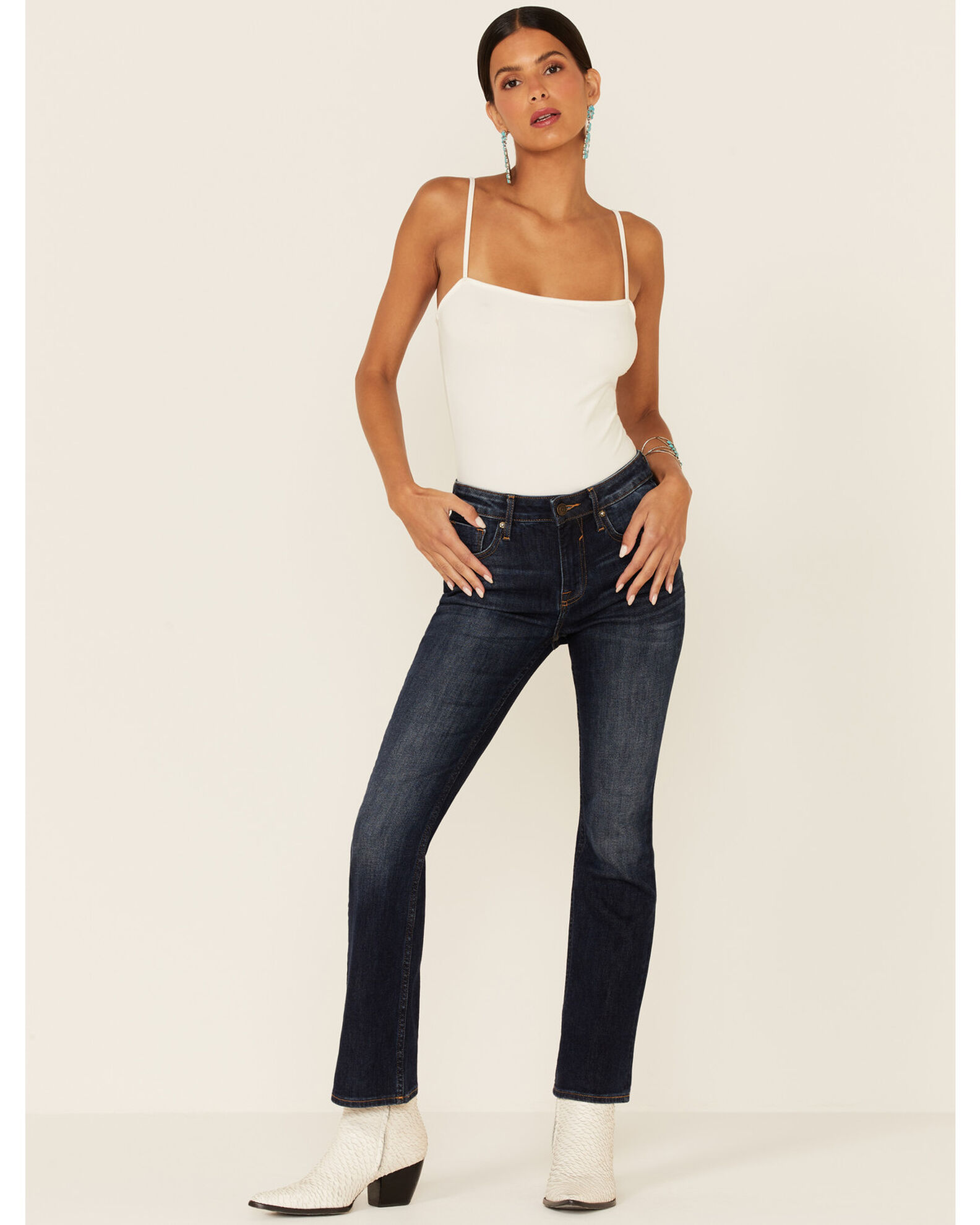 VIGOSS Women s Dark Wash Bootcut Jagger Classic Fit Jeans
